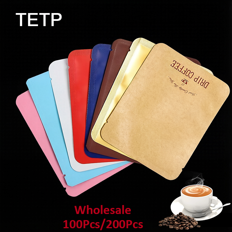 Coffee Equipment Travel Bag - TETP 100/200 Pezzi Sacchetti per Caffè